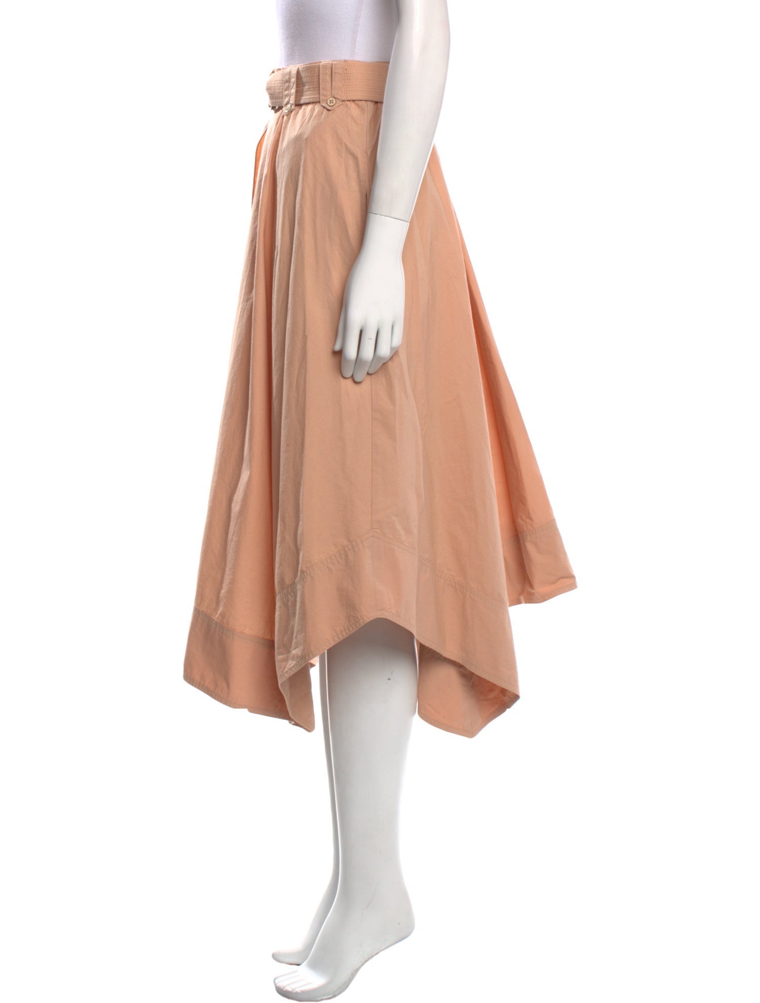 Ulla Johnson Pleated Accents Midi Length Skirt